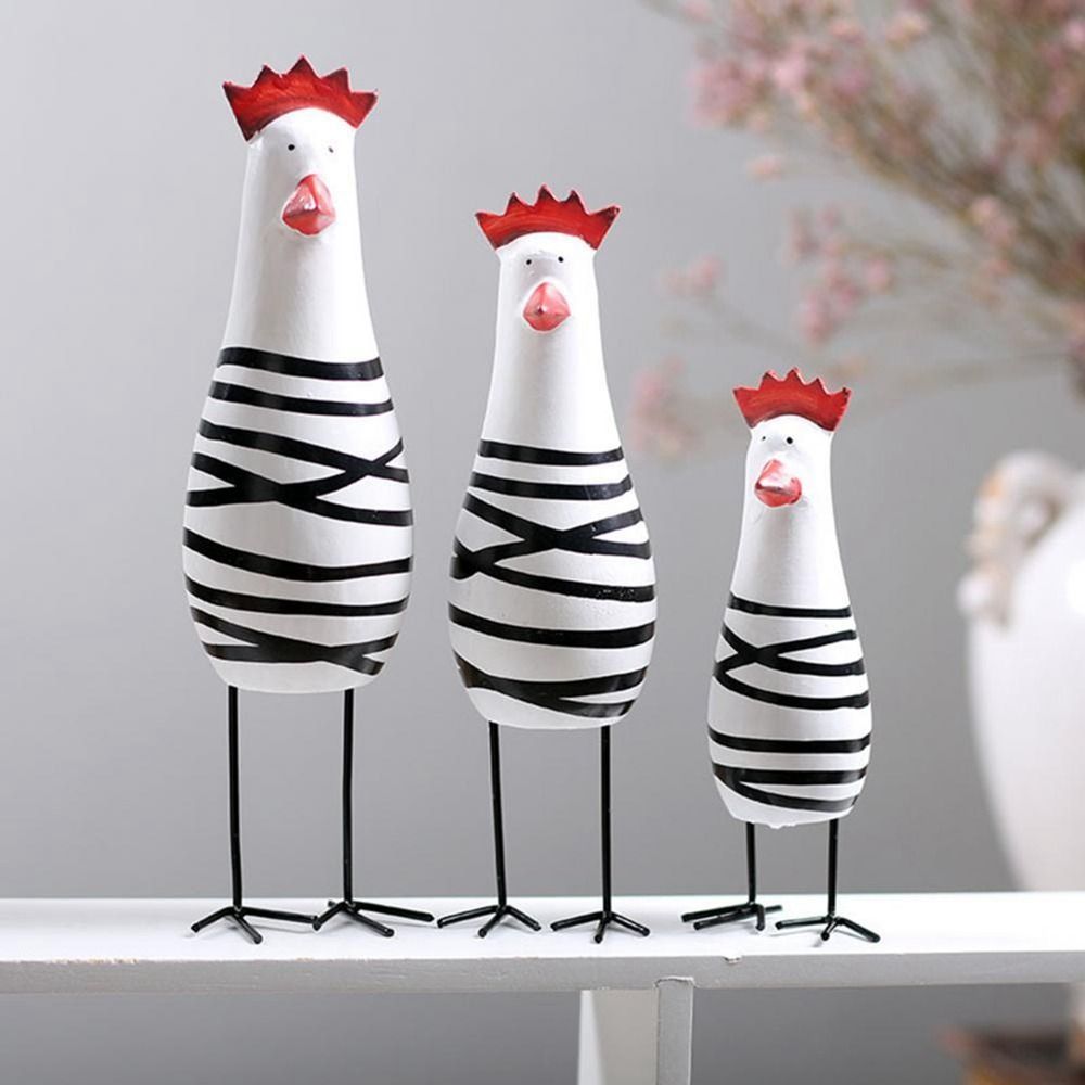 Lot de 3 figurines de poulets  - Wood Chisel Set avis et prix